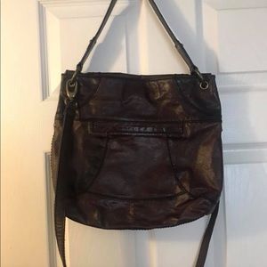 NEW — Fossil brown leather hobo bag